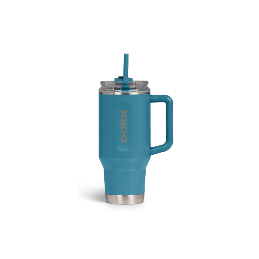 [FX108034] VASO TERM IGLOO  950ML SSTL TRVL MUG C/PAJITA AZUL MODERNO 4P 71223